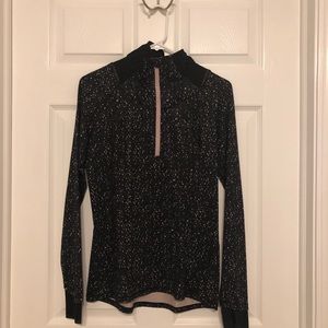 ✨Lululemon Black & Lavender Speckled 1/4 ZIP- Sz 4